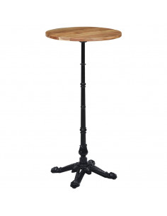 Gamba per Tavolino da Bistrò Nero 52x52x108 cm in Ghisa 2