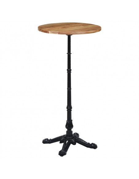 Gamba per Tavolino da Bistrò Nero 52x52x108 cm in Ghisa
