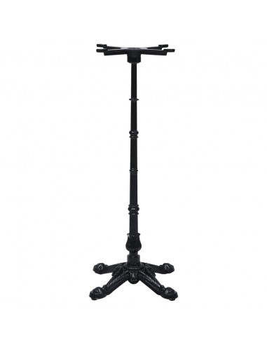 Gamba per Tavolino da Bistrò Nero 52x52x108 cm in Ghisa