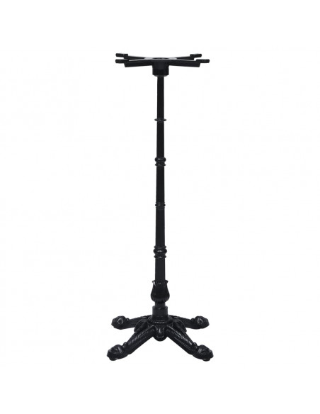 Gamba per Tavolino da Bistrò Nero 52x52x108 cm in Ghisa
