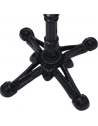 Gamba per Tavolino da Bistrò Nero 52x52x108 cm in Ghisa