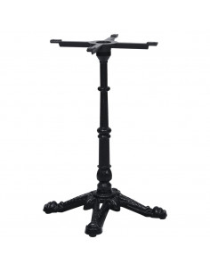 Gamba per Tavolino da Bistrò Nero 52x52x72 cm in Ghisa