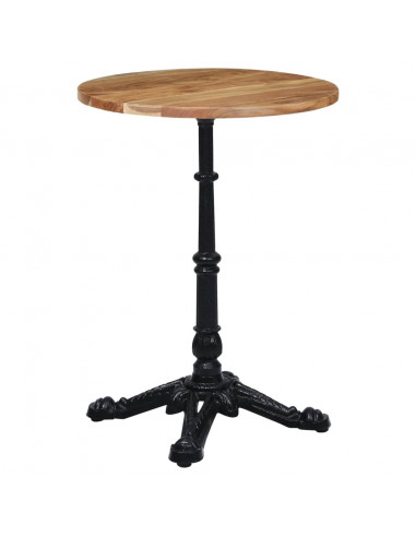 Gamba per Tavolino da Bistrò Nero 52x52x72 cm in Ghisa