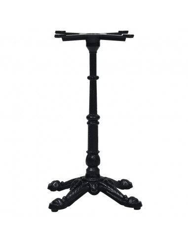 Gamba per Tavolino da Bistrò Nero 52x52x72 cm in Ghisa