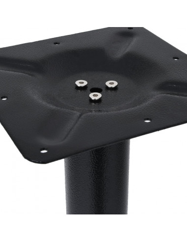 Gamba per Tavolino da Bistrò Nero 52x52x72 cm in Ghisa