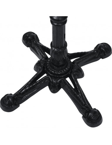 Gamba per Tavolino da Bistrò Nero 52x52x72 cm in Ghisa