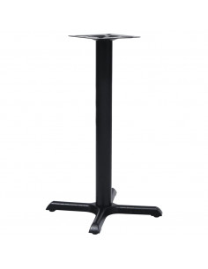 Gamba per Tavolino da Bistrò Nero 56x56x72 cm in Ghisa