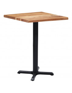 Gamba per Tavolino da Bistrò Nero 56x56x72 cm in Ghisa 2