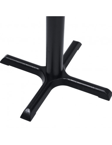 Gamba per Tavolino da Bistrò Nero 56x56x72 cm in Ghisa