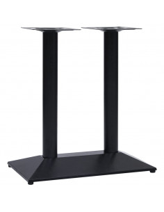 Gamba per Tavolino da Bistrò Nero 70x40x72 cm in Ghisa