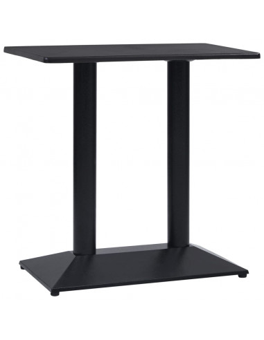 Gamba per Tavolino da Bistrò Nero 70x40x72 cm in Ghisa