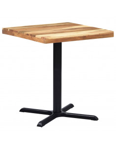 Gamba per Tavolino da Bistrò Nero 76x76x72 cm in Ghisa 2