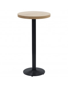 Gamba per Tavolino da Bistrò Nero Ø43x107 cm in Ghisa 2