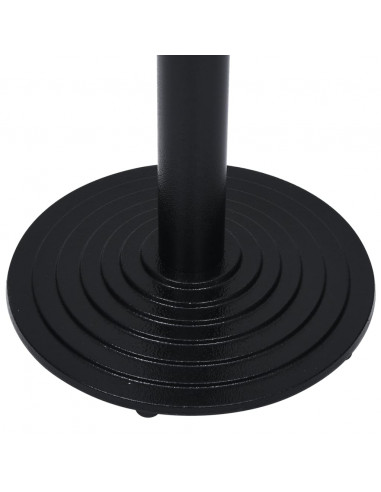 Gamba per Tavolino da Bistrò Nero Ø43x107 cm in Ghisa