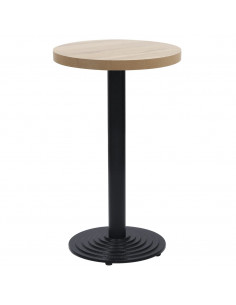 Gamba per Tavolino da Bistrò Nero Ø43x72 cm in Ghisa 2