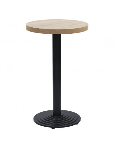 Gamba per Tavolino da Bistrò Nero Ø43x72 cm in Ghisa