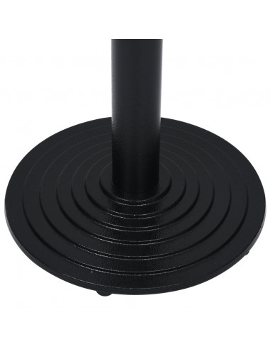 Gamba per Tavolino da Bistrò Nero Ø43x72 cm in Ghisa