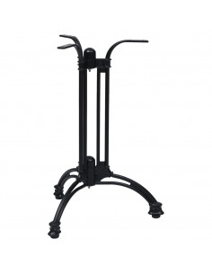 Gamba per Tavolino da Bistrò Nero Ø60x72 cm in Alluminio