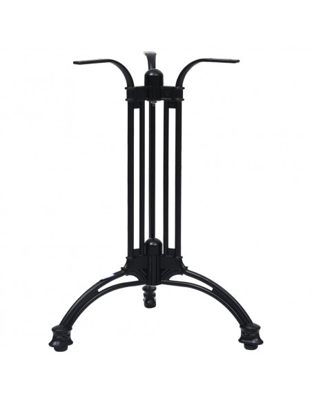 Gamba per Tavolino da Bistrò Nero Ø60x72 cm in Alluminio