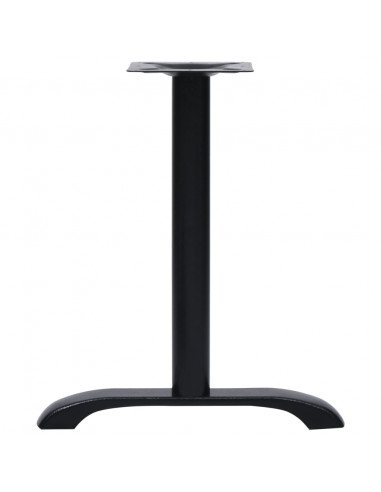 Gambe per Tavolino da Bistrò 2 pz Nero 61x8x72 cm in Ghisa