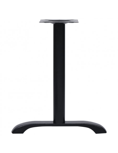Gambe per Tavolino da Bistrò 2 pz Nero 61x8x72 cm in Ghisa