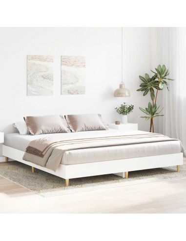 Giroletto senza Materasso Bianco 180x200 cm Legno Multistrato