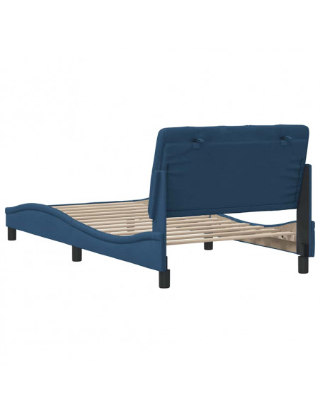 Giroletto senza Materasso Blu 100x200 cm in Tessuto