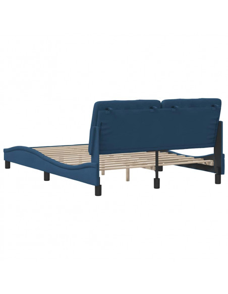 Giroletto senza Materasso Blu 120x200 cm in Tessuto