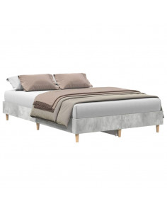 Giroletto senza Materasso Grigio Cemento 135x190 cm Truciolato