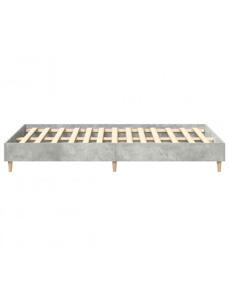 Giroletto senza Materasso Grigio Cemento 135x190 cm Truciolato