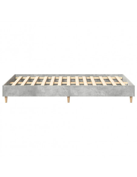 Giroletto senza Materasso Grigio Cemento 140x190 cm Truciolato