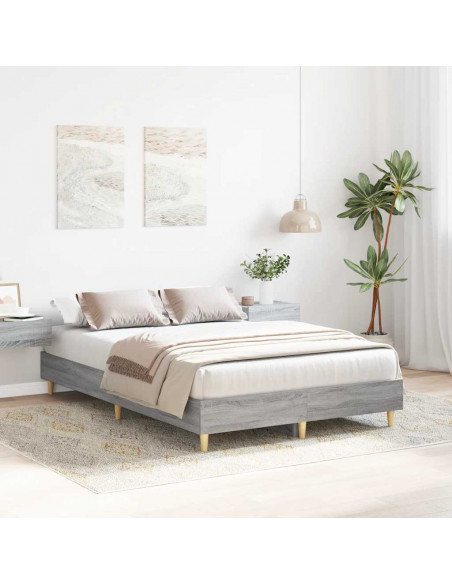 Giroletto senza Materasso Grigio Sonoma 135x190cm in Truciolato