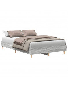 Giroletto senza Materasso Grigio Sonoma 140x190cm in Truciolato