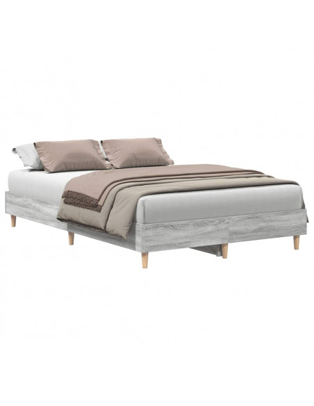 Giroletto senza Materasso Grigio Sonoma 140x190cm in Truciolato