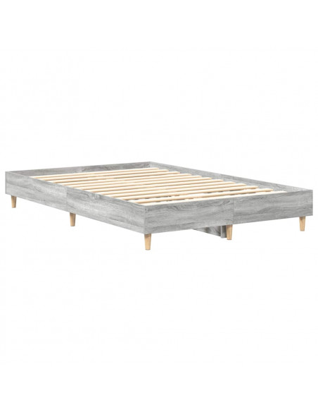 Giroletto senza Materasso Grigio Sonoma 140x190cm in Truciolato