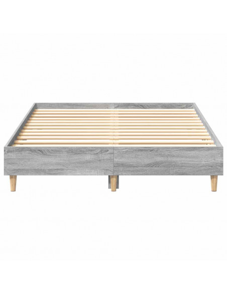 Giroletto senza Materasso Grigio Sonoma 140x190cm in Truciolato