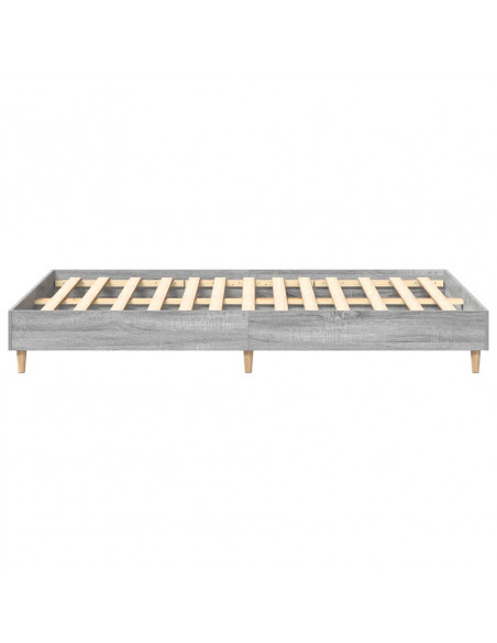 Giroletto senza Materasso Grigio Sonoma 140x190cm in Truciolato