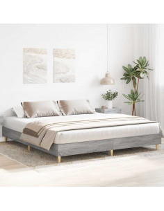 Giroletto senza Materasso Grigio Sonoma 180x200 cm Truciolato 2