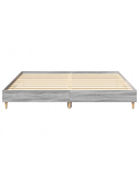 Giroletto senza Materasso Grigio Sonoma 180x200 cm Truciolato