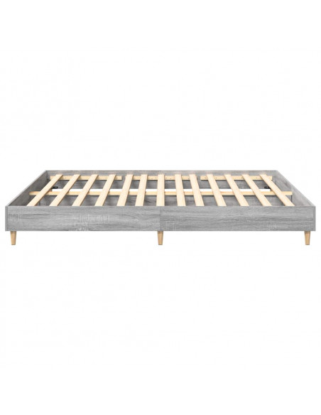 Giroletto senza Materasso Grigio Sonoma 180x200 cm Truciolato