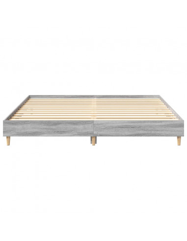 Giroletto senza Materasso Grigio Sonoma 200x200cm in Truciolato