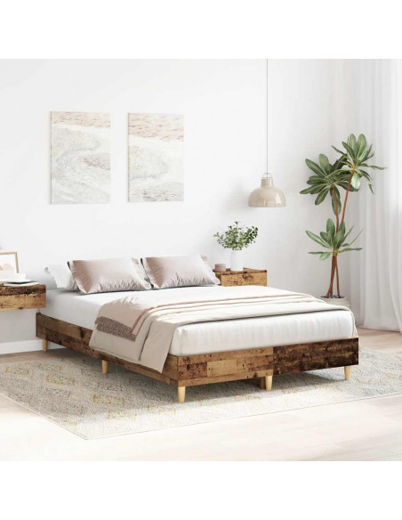 Giroletto senza Materasso Legno Antico 120x190 cm in Truciolato