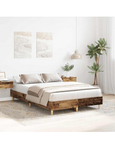 Giroletto senza Materasso Legno Antico 135x190 cm in Truciolato 2