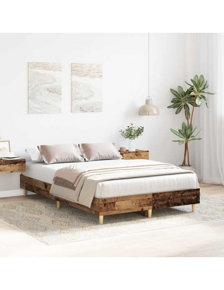 Giroletto senza Materasso Legno Antico 140x190 cm in Truciolato