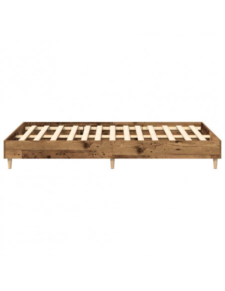 Giroletto senza Materasso Legno Antico 140x190 cm in Truciolato