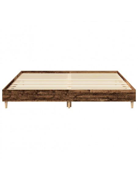 Giroletto senza Materasso Legno Antico 200x200 cm in Truciolato