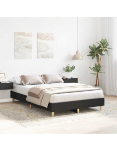 Giroletto senza Materasso Nero 120x190 cm in Legno Multistrato 2