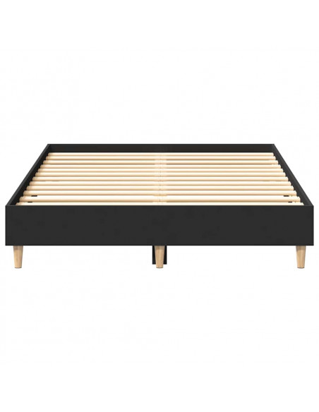 Giroletto senza Materasso Nero 120x190 cm in Legno Multistrato