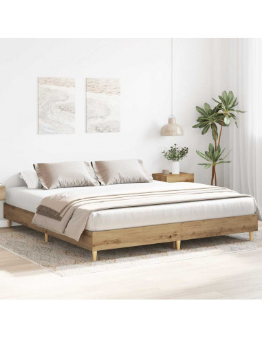 Giroletto senza Materasso Rovere Artigianale 200x200 cm