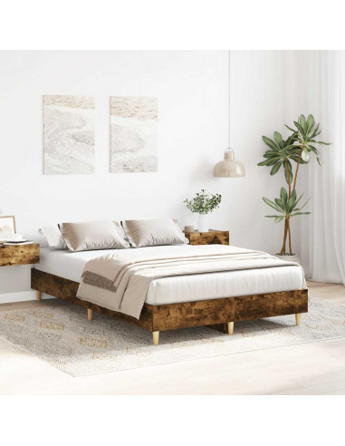 Giroletto senza Materasso Rovere Fumo 120x190 cm in Truciolato